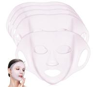 Beaupretty 5 Pièces Lot de Masques Visage Réutilisables Silicone Rose Housse Hydratante avec Crochets Doreille Protection Évaporation pour Soins Peau et Beauté