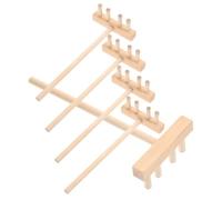 Beaupretty 5 pièces Lot de Mini Râteaux Bois pour Jardin Zen Décoration Miniature Accessoires pour Table à Sable Jouets Créatifs Bambou