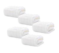 Beaupretty 5 Pièces Lot de Serviettes Mousseline Coton Pur Couches Lavables et Respirantes pour Lingettes Multifonctions Visage et Mains Adaptée