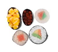 Beaupretty 5 pièces Modèles de Sushi Réalistes pour Décoration et Photographie Simulations Japonaises Fidèles et Colorées pour Affichage Restaurant et Fête