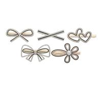 Beaupretty 5 Pièces Petites Pinces à Cheveux Décoratives pour Fille Épingles à Cheveux Alliage Perlées Styles Variés pour Décoration