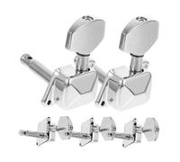 Beaupretty 5 pièces Semi-closed Guitar Tuning Pegs With Metal Knobs Dustproof Machine Heads For Acoustic Electric Guitars Smooth And Precise String Adjustment