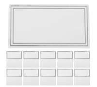 Beaupretty 50 Cartes de Nom pour Table de Mariage en Papier Argenté Double Cadre, Design Élégant, Facile à Installer Écrire, pour Décorations de Mariage