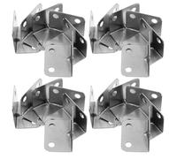 Beaupretty 50 Équerres d'angle en L Métalliques 90° Supports pour Étagères Armoires Meubles, Fixation Robuste sans Vis, Supports D'assemblage pour Tables Chaises, Accessoires Quincaillerie