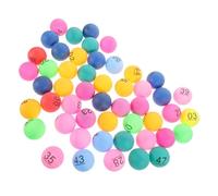 Beaupretty 50 pièces Balles de Tirage Numérotées Plastique pour Jeux de Soirée et Tombola Légères Résistantes et Réutilisables pour Fête et Animation