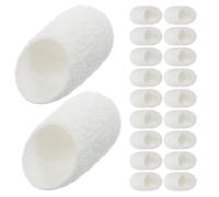 Beaupretty 50 Pièces Boules de Cocons Soie pour Élimination des Points Noirs et Exfoliation du Visage, Matériau Cocon Soie, Couleur Blanc, Maison Voyages