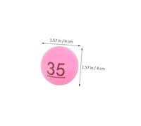 Beaupretty 50 pièces Boules de Loterie Numérotées Plastique sans Soudure pour Jeux de Soirée et Activités de Fête Balles Recyclables Faciles à Lire Accessoires pour Tirage Au Sort et