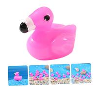 Beaupretty 50 pièces Figurines Flamant Résine Miniatures pour Décoration Jardin DIY Micro Paysage Maison de Poupée et Fête Ornements Colorés et Ludiques