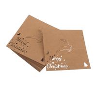 Beaupretty 50 Pièces Marque-places de Table Noël en Papier, Chevalets | Cartes Pliantes Festives, Découpe Précise, Organisent les Places, Identification Simple, Dîner et Soirée