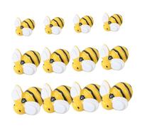 Beaupretty 50 pièces Mini Bee Resin Charms DIY Craft Decorations For Phone Case Photo Frames And Wall Art Lightweight Resin Ornaments For Creative Projects