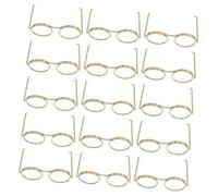 Beaupretty 50 Pièces Miniature Eyewear for Dolls Metal Wire Frame Tiny Glasses for DIY Crafts Dollhouse Accessories and Creative Projects