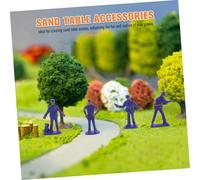 Beaupretty 50 Pièces Miniature Policeman Figure Set for Table Decoration Plastic Police Models with Lifelike Details Small for Desktop and Micro Landscape Ornaments