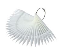 Beaupretty 50 Pièces Panneaux D'affichage Des Ongles Porte-ongles Clous Bâtonnets D'échantillons De Vernis à Ongles Étagère Bâtons D'affichage à Ongles Autocollants Assiettes Faux Décor Beige