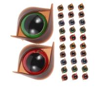 Beaupretty 50 Pièces Plastic Safety Doll Eyes with Double Eyelid Design and Washers for Crochet Stuffed Animals DIY Crafts Plush Toy Accessories