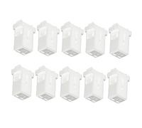 Beaupretty 50 pièces Verrou de Poubelle Pression Système de Fermeture Auto Bloquant pour Bac à Déchets Accessoire Blanc Installation Facile et Pratique