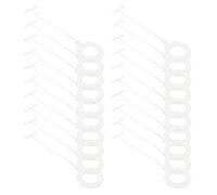 Beaupretty 5000 Attaches pour Étiquettes Vêtements 35 Mm Blanches Boucle Ronde Verrouillage à Pression, Cordon Porte-étiquette Multifonctionnel pour Vêtements, Artisanat et Bagages