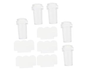 Beaupretty 5ensembles Vernis à Ongles Racloirs Transparents pour Nail Art et Stamping DIY Fournitures de Manucure Tampons de Transfert