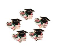 Beaupretty 5pièces Broches Élégantes Métal Forme De Chapeau De Diplôme Pour Cérémonie De Remise De Diplômes Académiques Et Décorations De Fête De Graduation