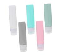 Beaupretty 5pièces Flacon de Voyage de Silicone Flacon Cosmétique Vide et Étanche pour Remplissage de Produits de Beauté et Voyage