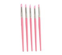 Beaupretty 5pièces Stylo de Sculpture pour Nail Art avec Embout Silicone Rose Kit Outils et Accessoires pour Peinture et Modelage Effets