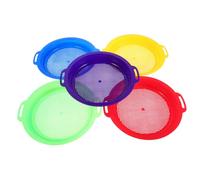 Beaupretty 5pièces Tamis à Sable pour Plage Collecte Coquillages Tamisage Roches Jardinage Rouge Bleu