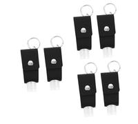 Beaupretty 6 Ensembles De Bouteilles Ensemble Mini Bouteille À Main Récipients En Plastique Transparent Support Transparent Porte-Clés En Cuir Bouteille À Presser Claire Bouteille À Presser