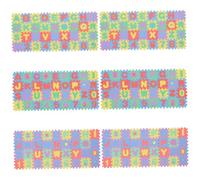 Beaupretty 6 Ensembles Tapis Puzzle Mousse Interlock Antidérapant pour Tapis Déveil Doux et Imperméable pour Aire de Jeu