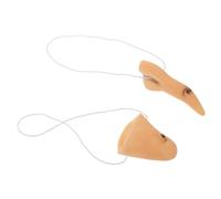 Beaupretty 6 Ensembles Witch Nose Prop With Chin Elastic Band And Flexible Halloween Wizard Costume Accessories For Adults And Cosplay Party Supplies