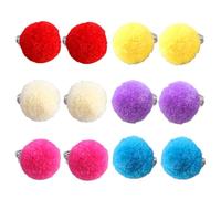 Beaupretty 6 paires Boucles Oreilles Clip pour Peluche Colorée Non Percées pour Garçon Fille Accessoires Durables et Adorables pour Petites Princesses