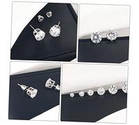 Beaupretty 6 Paires de Boucles d'Oreilles Pendantes en Zircon Élégantes Bijoux d'Oreilles pour Femmes Hypoallergéniques Design Créatif