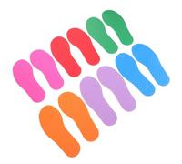 Beaupretty 6 Paires de Marqueurs de Tapis en Caoutchouc Antidérapants de Pieds pour Garçon et Filles, Légers ctivités en Plein Air