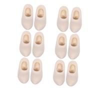 Beaupretty 6 Paires Miniature Sabots Hollandais Bois pour Maison de Poupée Accessoires DIY Décor Authentique et Réaliste pour Scènes Miniatures
