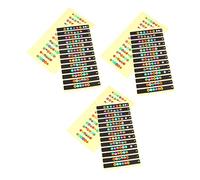 Beaupretty 6 pièces Autocollants Manche Guitare Transparent et Noir Échelle Musicale Pratique pour Débutants Accessoires Fretboard Sans Résidu Compatible Guitare et Électrique