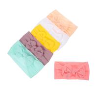 Beaupretty 6 pièces Bandeaux Élastiques pour Bébés Lot de Accessoires avec Nœuds Confort et Élégance pour pour Événements Spéciaux
