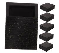 Beaupretty 6 Pièces Boîte de Rangement pour Allumettes, Boîte Vide, Noir, Papier, Compacte, Fermeture Étanche à L’humidité, pour Camping et Événements, Style Vintage et Moderne