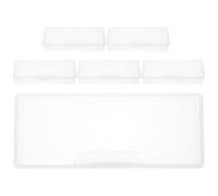 Beaupretty 6 Pièces Boîte de Rangement Résistante aux Chocs en Plastique pour Manucure pour Organiser Outils Métalliques et Bijoux lors de Services Mobiles ou