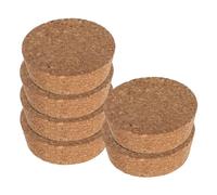 Beaupretty 6 Pièces Bouchon en Liège Marron pour Vase et Terrarium, Design Arrondi Unique, Réutilisable, pour Culture Hydroponique la Maison Bureau
