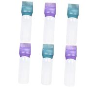 Beaupretty 6 pièces Bouteille Applicateur pour Coloration Capillaire Peigne Racine Flacon Pratique pour Application de à Domicile Vert Foncé Foncé