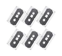 Beaupretty 6 Pièces Cassettes et Portables 30 Audio Enregistrables Vierges Boîtier Rigide en Plastique, Faciles à Utiliser pour Enregistrements DIY et Anniversaires