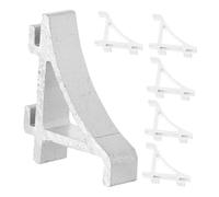 Beaupretty 6 pièces Clips de Support pour Étagère Réfrigérateur Aluminium Pinces Pratiques et Durables pour Rangement Frigo et Congélateur Organisateur Étagère Polyvalent