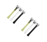 Beaupretty 6 Pièces de Massage Oculaire Compact Blanc Noir Vert Cuillère Cosmétique pour Crème Visage Fatigue et Rides Portable Facile à Utiliser