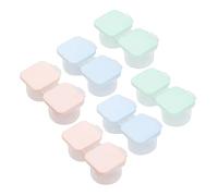 Beaupretty 6 Pièces Étui à Lentilles Simple Boîte à Lentilles Porte-lentilles De Étuis Pratiques Rangement Portable pour Maison Voyages