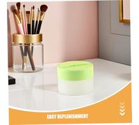 Beaupretty 6 Pièces Face Container Set With Magnetic Spoon And Replaceable Inner Jar Matte Round Plastic Jars For Refillable Makeup Storage