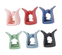 Beaupretty 6 pièces Lot de Pinces Cheveux Griffe Irrégulières Antidérapantes Barrettes pour Coiffure Maintien Sécurisé sans Abîmer Cheveux