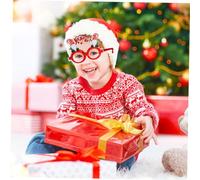 Beaupretty 6 Pièces Lunettes de Noël Garçon Fille Cadres Décoration Fête Costume Party Accessoires Festifs