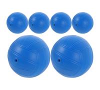Beaupretty 6 Pièces Mini-Volley-Ball Bleu en PVC pour Jeux de Plage et | Léger et Compact, Facile à Transporter, Motifs Vifs, Usage Extérieur, Ballon Souple pour Volley Piscine