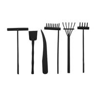 Beaupretty 6 pièces Outils de Râteau Miniatures pour Jardin Zen Accessoires de Décoration de Plateau de Sable pour Outils et