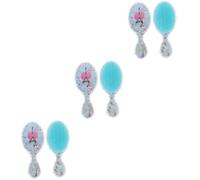 Beaupretty 6 Pièces Peigne de dessin animé ovale peigne à cheveux de voyage brosse à cheveux droite hair charms hair toppers brosse à cheveux mouillée portable brosse à cheveux pour fille