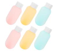 Beaupretty 6 pièces Set de Flacons de Voyage avec Sac de Rangement Bouteilles Rechargeables pour Soins Visage Design Étanche pour Cosmétiques et de Toilette