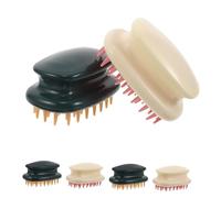 Beaupretty 6 Pièces Shampoo Scalp Massager Brush Soft Tpr Hair Scrubber Comb For Wet Dry Hair Dandruff Removal Thick Thin Curly Care
